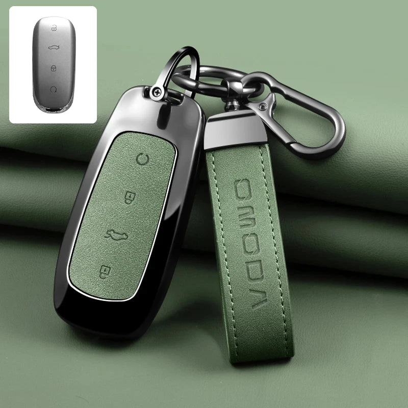 Zinc Alloy Car Key Case Cover Shell Holder Keychain Car Accessories, Fit For OMODA 7 C7 shs phev 2026 2025 Protection Key Bag