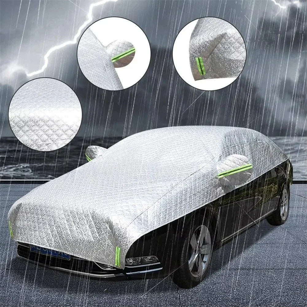 Car Anti-Hail Outdoor Full Cover Rainproof Sunproof And UV-Proof Universal Cotton Suitable For Various Harsh Weather Conditions CM World