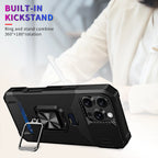 Holder Ring 360° Rotating Card Holder For iPhone 16 14 13 12 11 15 Pro Max Mini 14 15 16 Plus 7 8 XR  Protection Shockproof Case