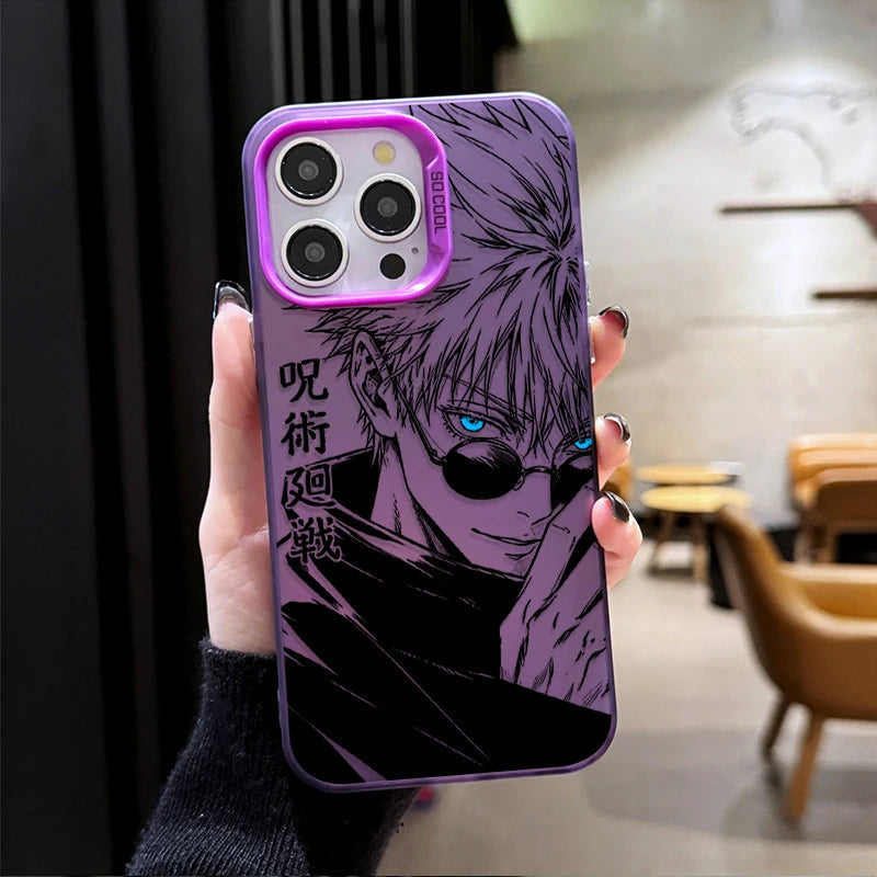 Phone Case for JUJUTSU KAISEN SATORU GOJO SUKUNA iPhone 12 17 Air Pro Max 16 15 11 14 13 Pro Max XS X XR Plus 8 7 SE 2020 Cover Car Mobile World