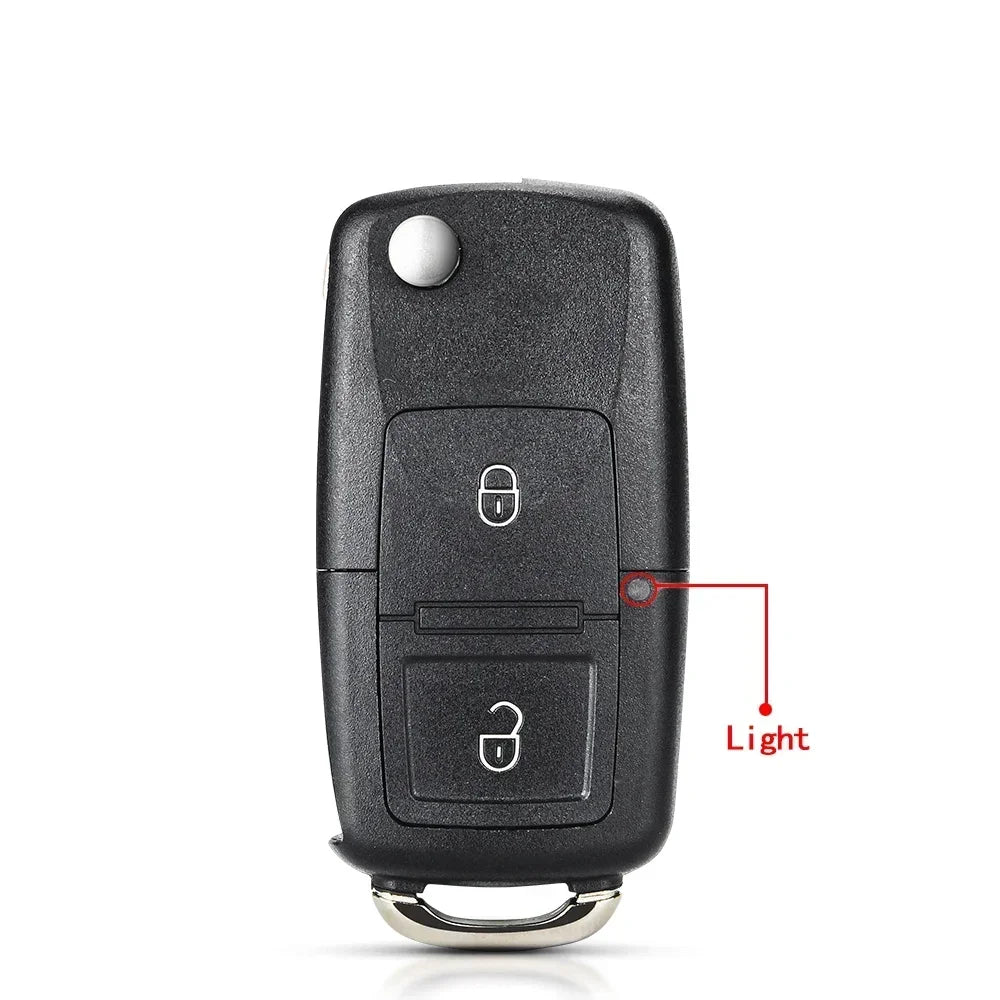 KEYYOU 10PCS Flip Key Shell Case For VW VOLKSWAGEN Passat MK4 Seat Altea Alhambra Ibiza Polo Golf CM World