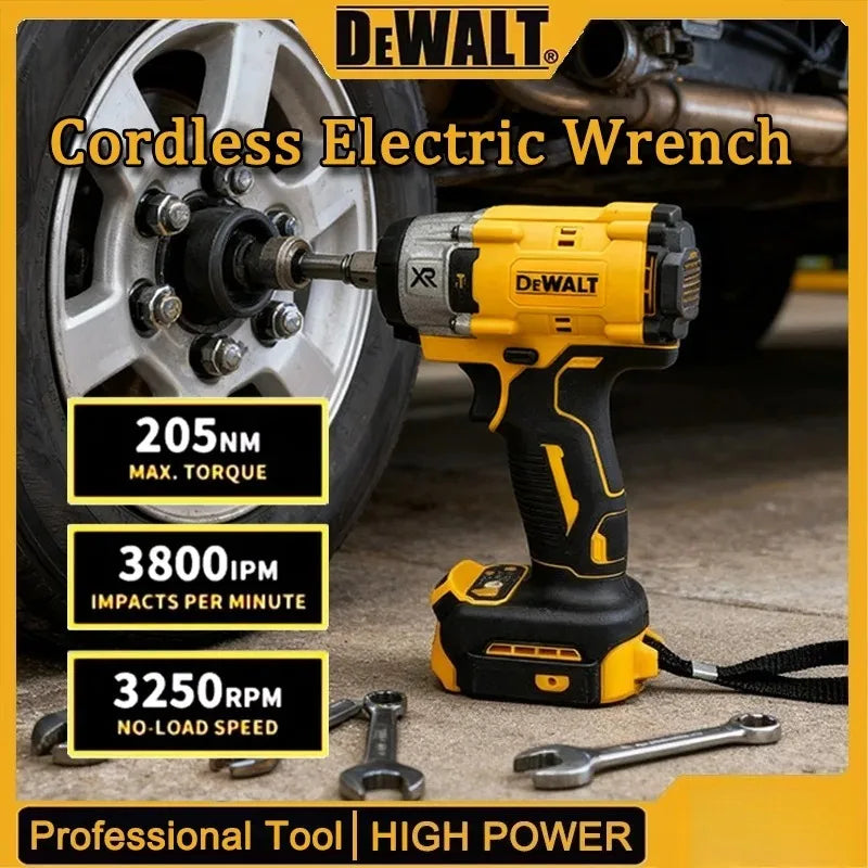 DeWalt 20V Brushless Lithium Battery High Torque Electric Impact Wrench for Scaffolding and Auto Repair CM World