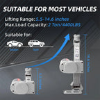 2-Ton Electric Car Jack with Remote Control - Automatic Vehicle Lift Kit for Roadside Tire Changes on Sedans and SUVs CM World