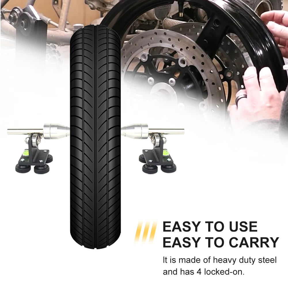 For Wheel Truing-Balance Stand Sturdy Motorcycle Wheel Balancer 40cm Standard Tire Repair Tools Manual Tire Balancer CM World