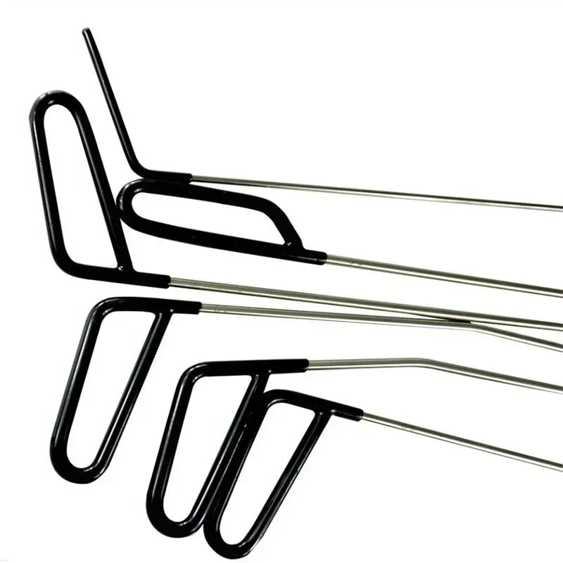 New Car Hook Rods Paintless Dent Repair Hail Remover Hooks Rods Kits Auto Body Dents Stainless Steel Hands Tools