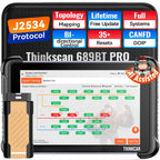 Lifetime Free Update THINKCAR THINKSCAN 689BT Pro OBD2 Scanner CANFD/DoIP All System Diagnose Topology 35 Reset Bi-directional