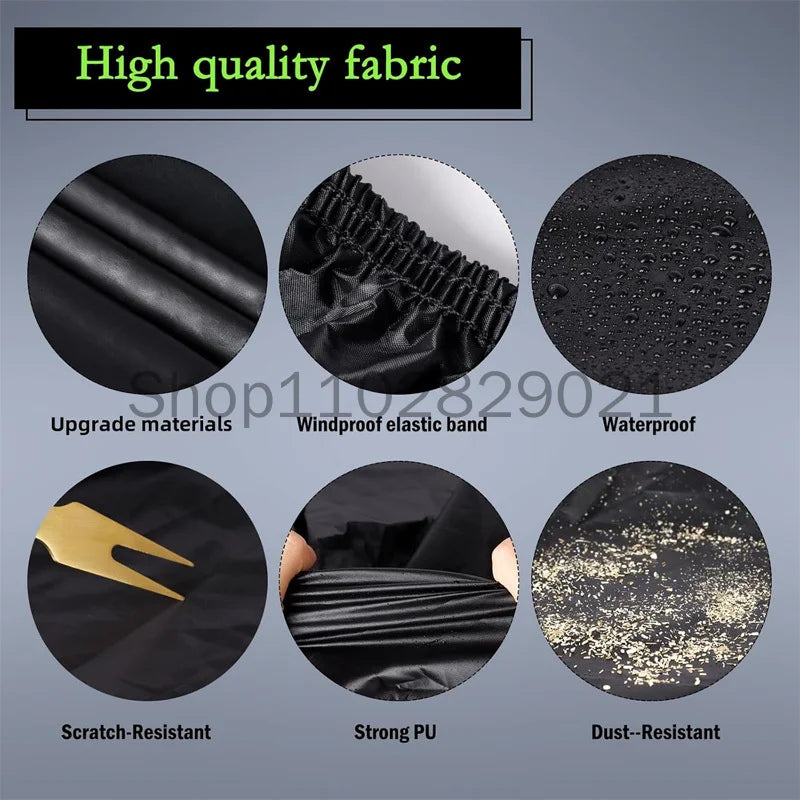 For ZEEKR 001 Full Car Cover - Outdoor Universal Full Body Cover With Side Zipper, Waterproof Dustproof Sunshield Car Mobile World