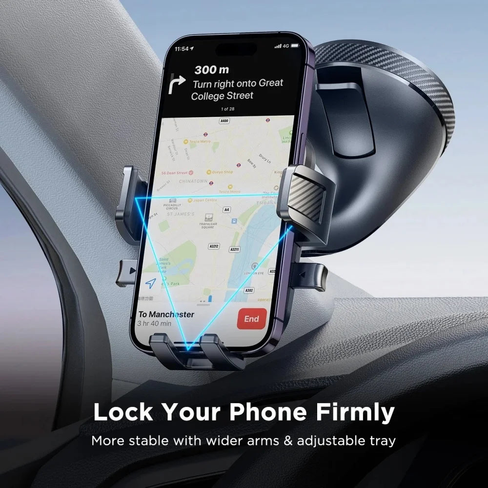 Universal 360° Rotatable Car Phone Holder Suction Cup Dashboard Air Vent Mount Navigation Stand for 4.7‑6.9 Inch Mobile Phones