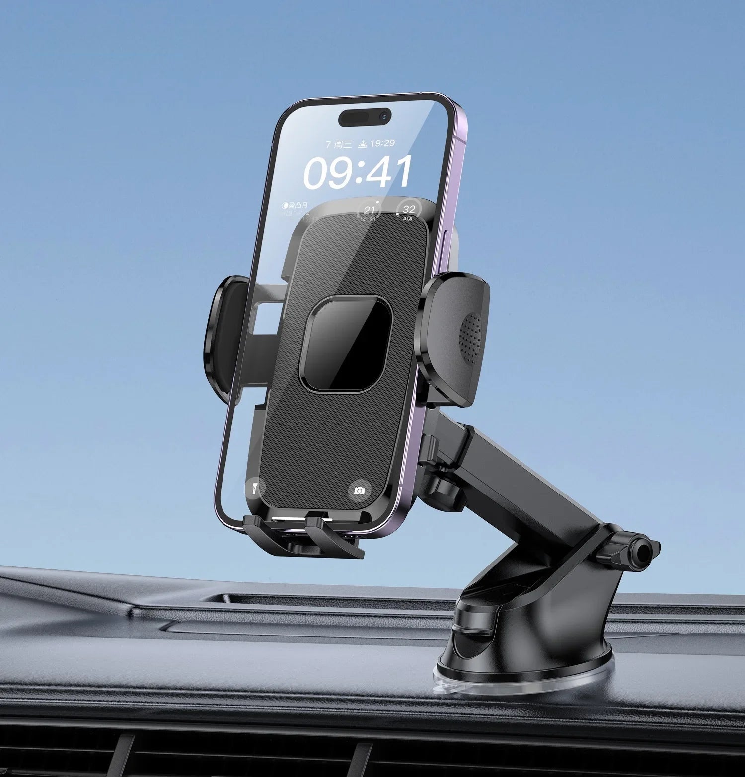 Car Phone Holder Mount 360°Rotation Suction Cup Universal Dashboard Stand Auto Windshield Phone Bracket for Car Support All Phon CM World