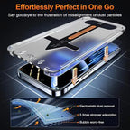 4pieces True-to-Screen Vision Privacy & HD Screen Protector For Samsung S26 Ultra S26+ S26 Shatter Resistant Full Tempered Glass