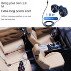Car Fan  3-speed Car Seat Back Cooling Fan USB Charge Dual Head Fan 360 Degree Rotation Neck Cooler for Summer Car Accessories CM World