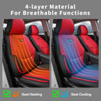 EKR Deluxe 7/8-Seat Car Seat Covers Universal Fit for SUV Minivans MPV Highlander Pilot Sienna 4Runner Santa Fe Chevrolet Suburban Waterproof Wear-Resistant Full-Coverage Car Interior Upgrade Protectors with 2-Year Warranty