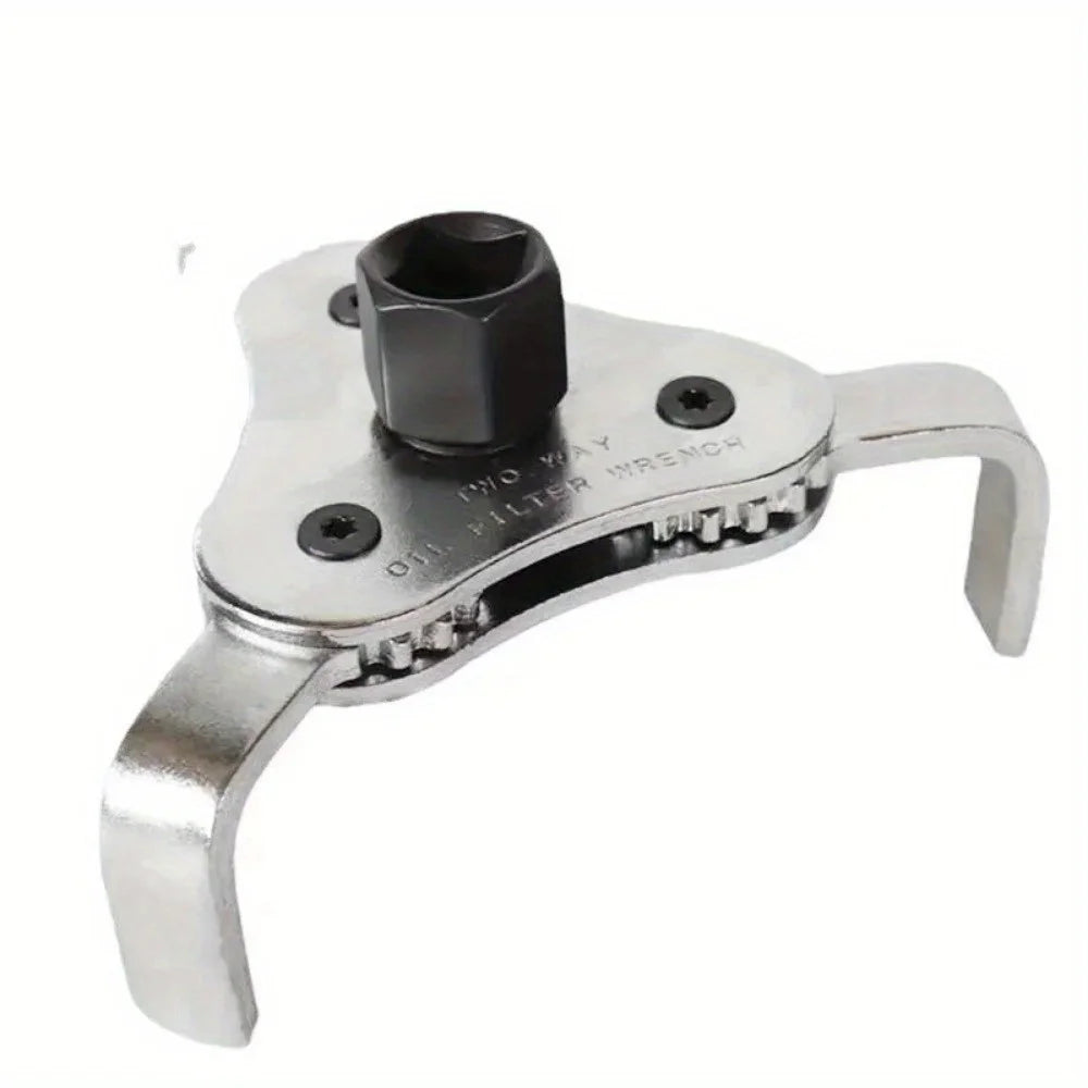 1pc Oil Filter Wrench Tool for Auto Car Repair Adjustable Two Way Oil Filter Removal Key Auto Car Repairing Tools 60-120MM