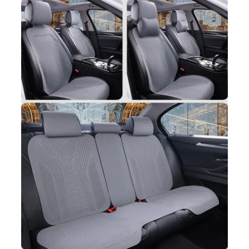 All Seasons Universal Car Seat Protector Mat Suede Car Seat Covers Full Set Auto Accessories Interior Car Seat Protector Cushion CM World
