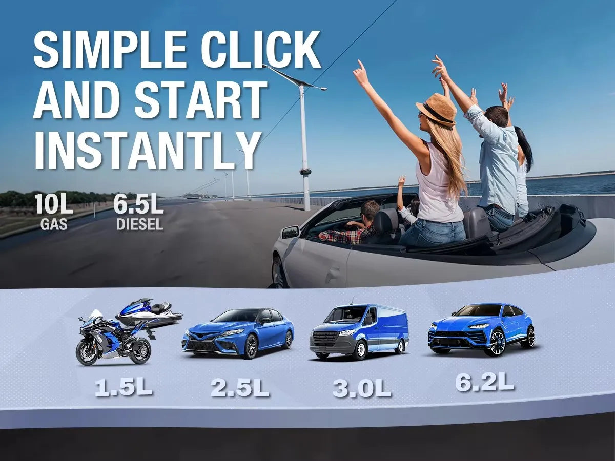 Car 6000A Portable 12V  Jump Starter Power Bank 12V Auto Battery Charger Booster Starting Device