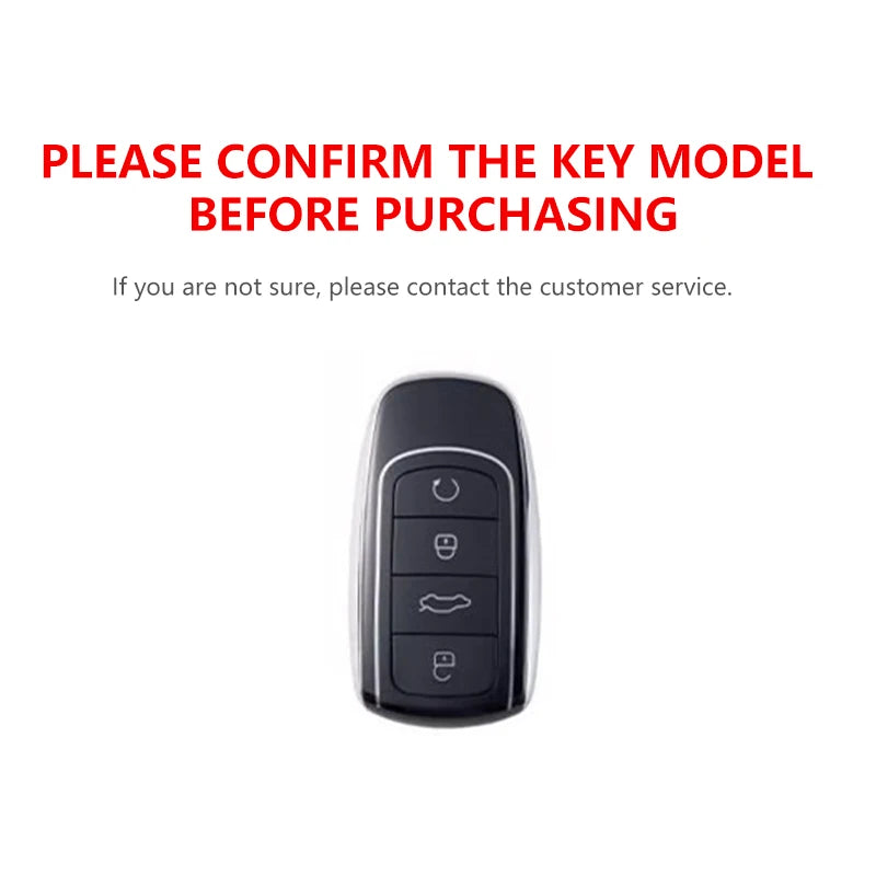 Car Accessories, For Jaecoo j7 Phev 2025 2024 2023, Zinc Alloy Car Key Holder Remote Protector Car Key Cover Zinc Alloy Leather