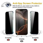 2PCS Privacy Tempered Glass For iPhone 17 16 Pro Max 16Pro 16Plus Anti Spy Screen Protector For iPhone 16/15/14/13/12/11 Glass Car Mobile World