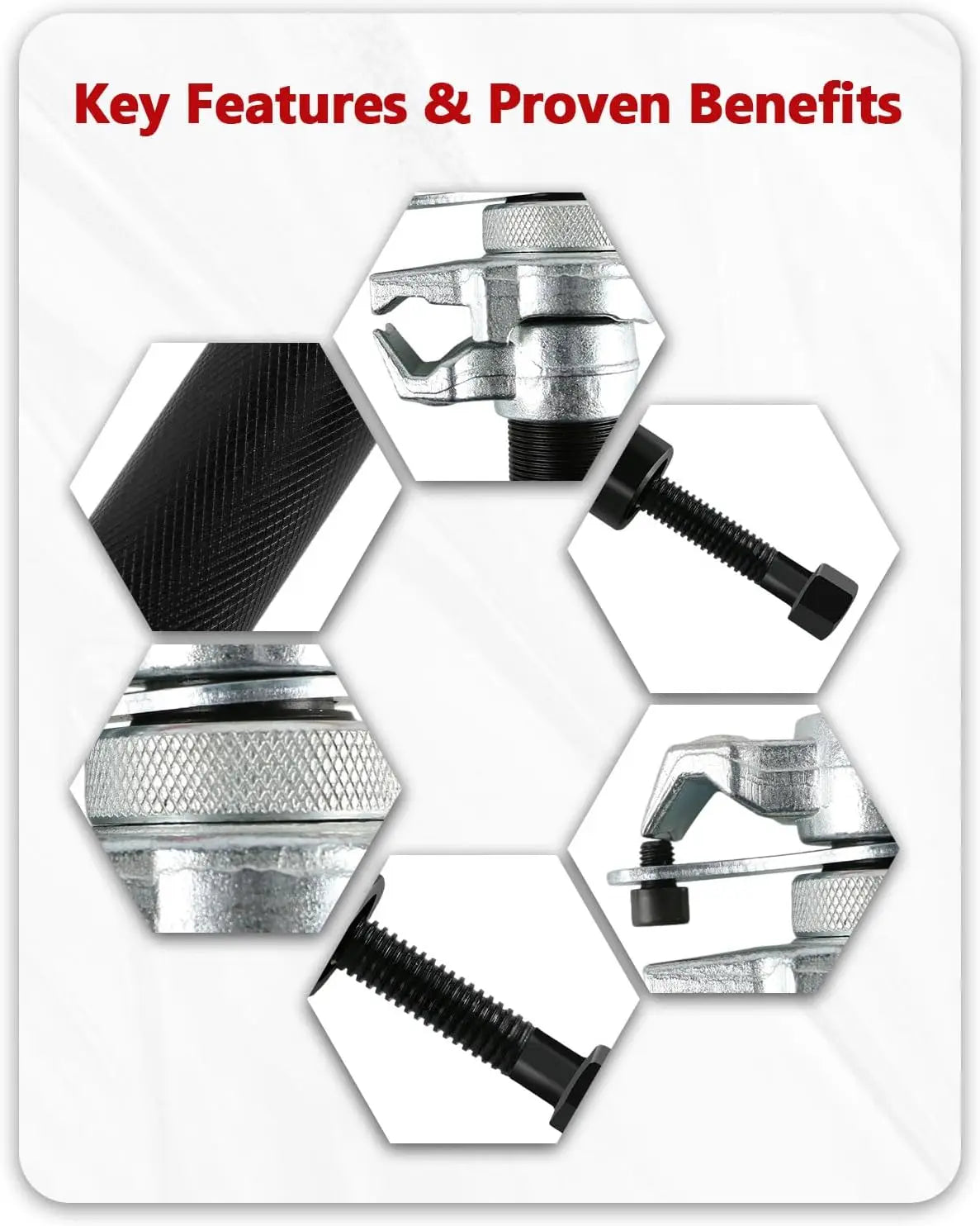 Spring Compressor Tool,Coil Spring Compressor Tool,Spring Compressor,Strut Spring Compressor,with Safety Bracket for Car CM World