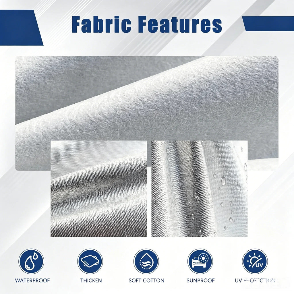 Kayme Car cover 6 Layer Heavy Duty Indoor Outdoor Waterproof Dustproof UV-protective Cover Fit for 181 x 72 x 67 inches Car Mobile World