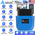 NEXAS Bluetooth 5.0 OBD2 EOBD Motorcycle Diagnostic Scanner for iOS Android Windows Fault Code Reader Diagnostic Scan Tool Car Mobile World