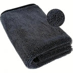 Oversized Dark Gray Car Microfiber Towel Strong Absorbent High-Efficiency Cleaning Car Wash Cloth Microfiber Wipe Cloth