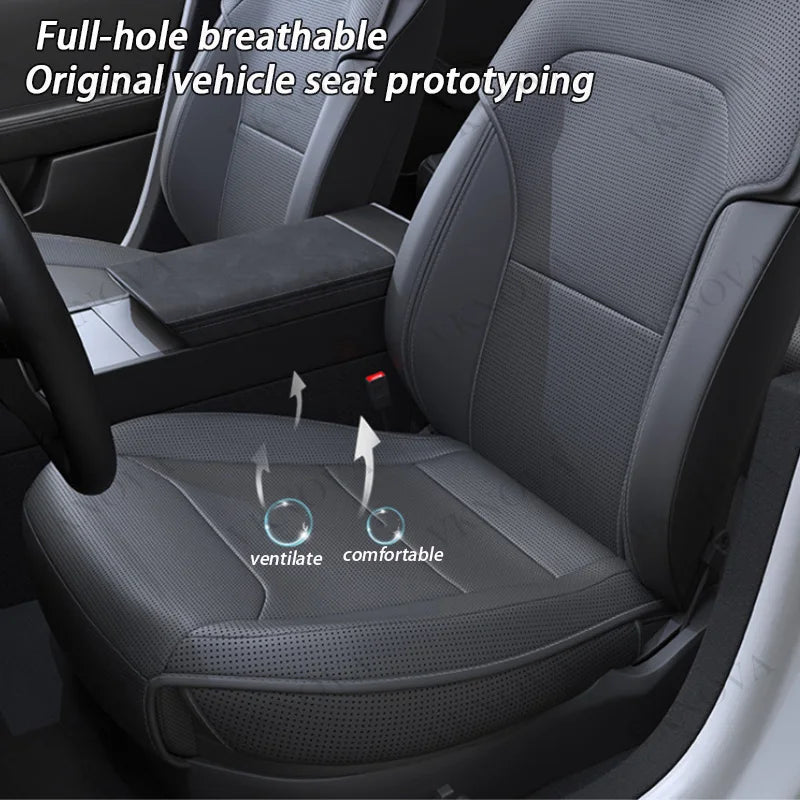 For Tesla New Model Y Juniper 2025 2026 Car Seat Cover Nappa Leather & 8 Grade Anti Fouling Wholesale Price Interior Accessories CM World