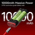 SHARGE Pouch 10000mAh Power Bank Portable 3-in-1 Charger OPPO SUPERVOOC 55W PD40W fast charging for OPPO OnePlus Samsung