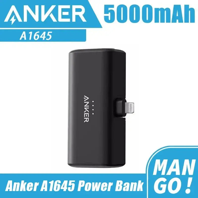 Anker A1645 Nano Mini Power Bank 5000mAh Portable Charger 22.5W USB-C Connector Spare Battery for IPhone 15 14 13 12 11 Pro Max Car Mobile World