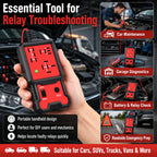 2026 Newest Red Relay Tester 12V Universal Automotive Relay Detector Electronic Car Circuit Tester Battery Checker Auto Repair D