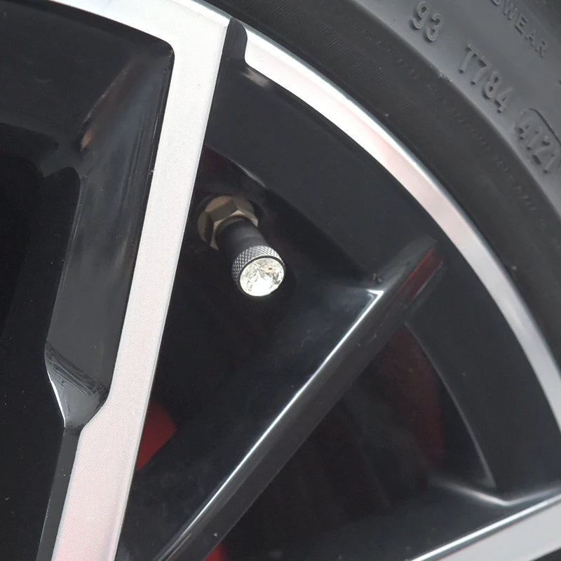 Car Wheel Tire Valve Stems Caps Crystal Tyre Rim Stem Covers Airdust Waterproof for BMW VW Toyota Auto Moto Car Accessories Tool CM World