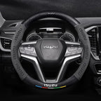 Suede Carbon fiber anti-slip Car Steering Wheel Cover For ISUZU D-MAX V-CROSS mu-X TAGA  Interior fittings CM World