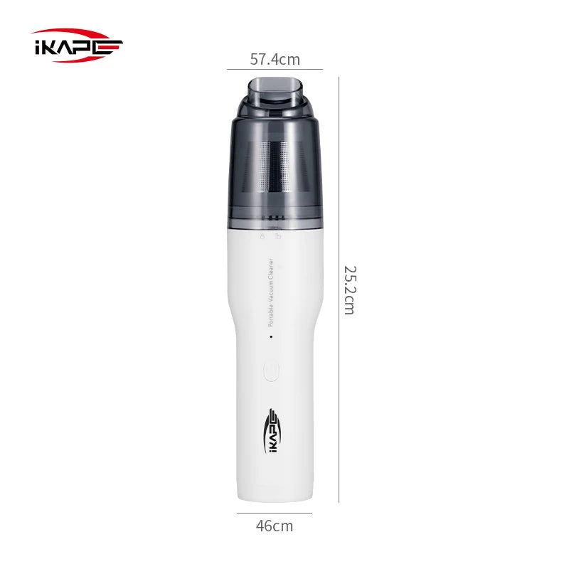 IKAPE Coffee Grounds Vacuum For Bar/Car/Desktop Portable Wireless Handheld Barista Cleaner With 13Kpa Powerful Suction&Blower Car Mobile World