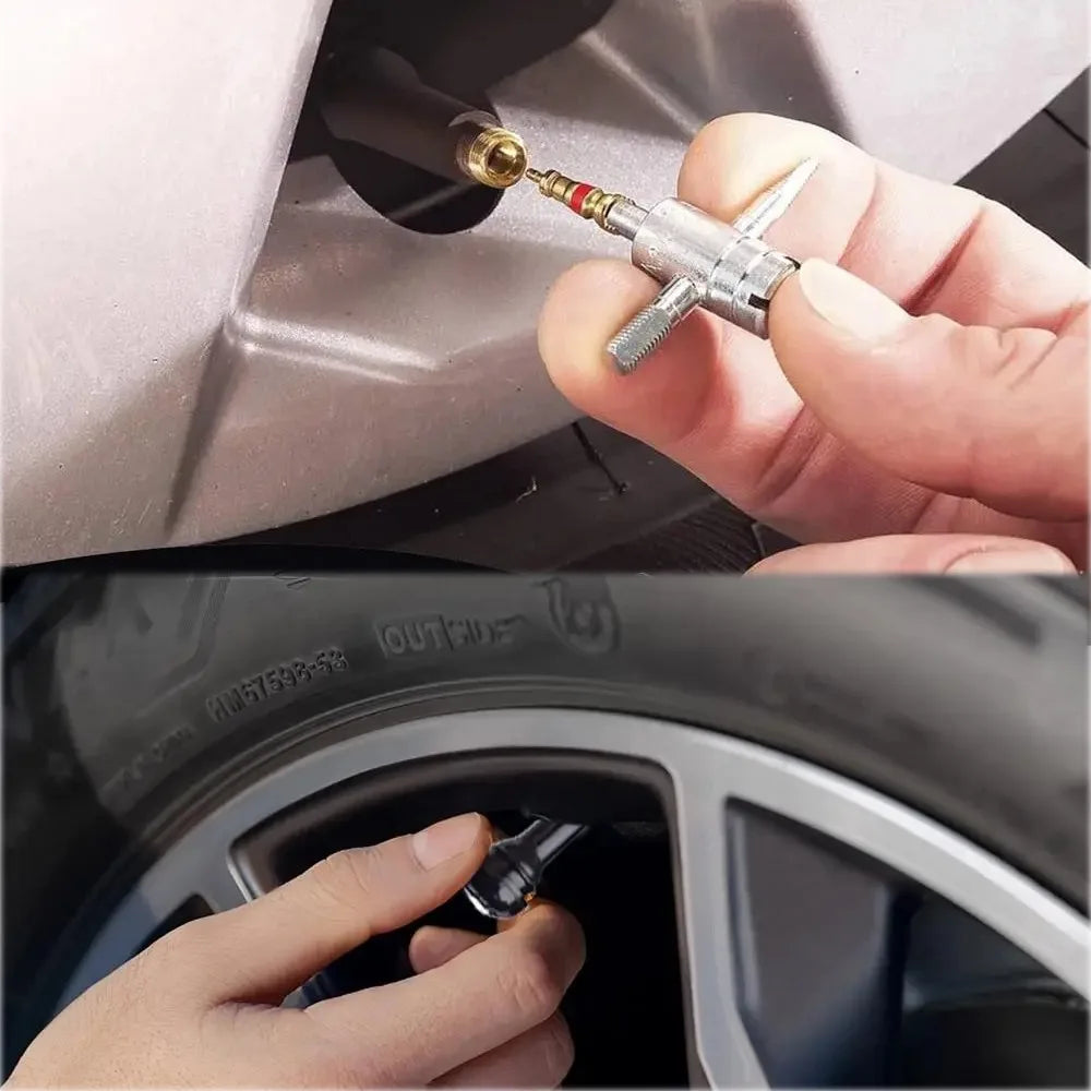 3/31pcs Car Motorcycle Bike Quick Change Tire Valve Tool Kit - Easy Valve Stem Replacement And Installation Set CM World