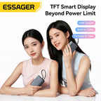 Essager 45W Power Bank 10000mAh Built-In USB-C Cable Portable Fast Charging External Battery for iPhone 17 16 15 Samsung S26 S25 Car Mobile World