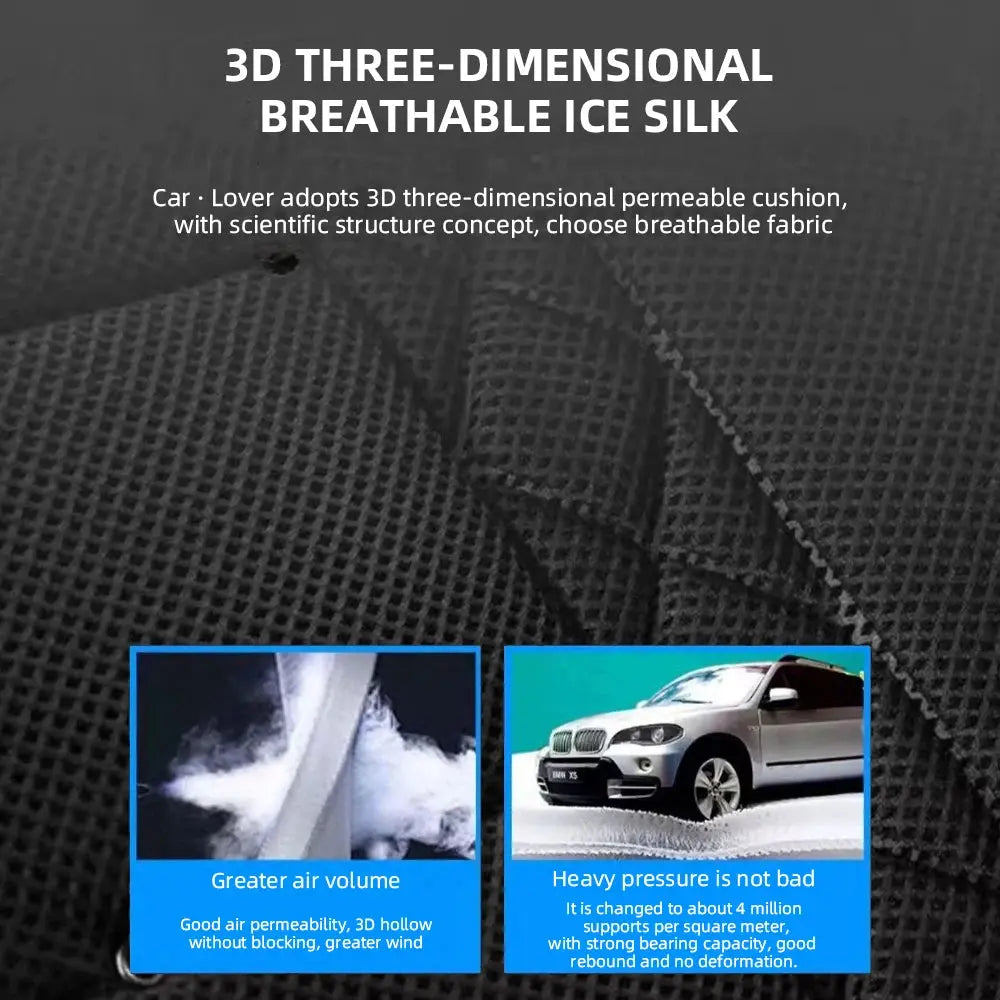 Universal Car Summer Cool Air Seat Cushion 12V/24V USB Charging Breathable Car Seat Cover With Fan Multi-color 3-SpeedAdjustment Car Mobile World