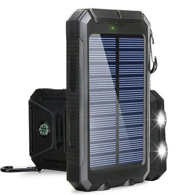 Solar Power Bank 80000mAh Portable Charging Poverbank External Battery Charger Strong Light LDE Light for All Smartphones Car Mobile World