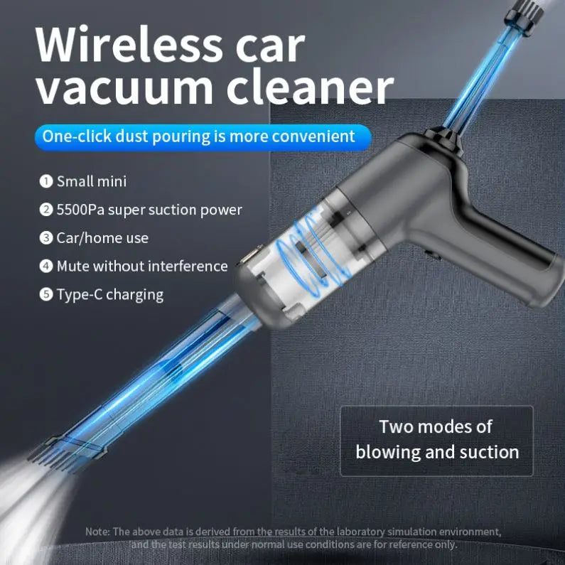 STLFCordless Car Vacuum Cleaner Portable Handheld Auto Vacuum Rechargeable Dry Mini Vacuum for Vehicle Interior Pet Hair Cleanin