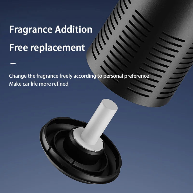 2025 New Car Air Purifier 24 Hours Remove Formaldehyde & Odors 360° 2-Mode with Mood Light USB Rechargeable for New Car & Travel CM World
