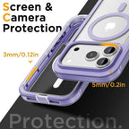 Matte Clear Magnetic OTT Phone Case for IPhone Air 17 16 15 14 Plus 13 Pro Max Anti-Slip Grip & Wireless Charge Protector Cover