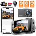 4K 360° 4-Channel Dash Cam with 5.8GHz WiFi & GPS | 4K Front+1080P Left/Right/Rear, 3" IPS Screen, Night Vision, Loop Recording Car Mobile World