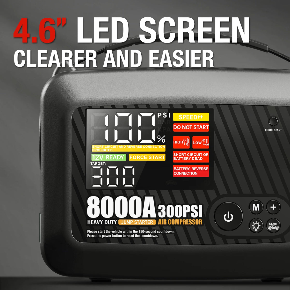 AdoreTrip NEW 8000A Car Jump Starter Power Bank Heavy Duty  Air Pump Car Battery Emergency Boosters Starting Device Car Starter