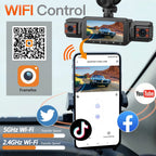 Dashcam for Cars 4 Channel Black Box WiFi Driving Camera FHD 1080P Night Vision Loop Recording Add Hardwire Kit Car Accessories Car Mobile World