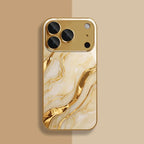 Marble wave pattern electroplated phone case suitable for iPhone 17 16 15 14 13 12 11 Pro/Max/Plus anti drop and shockproof
