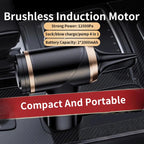 Cordless Handheld Vacuum With Brushless Motor 12000Pa Suction 3 in 1 Portable Rechargeable Mini Air Blower Car Vacuum Cleaner Car Mobile World