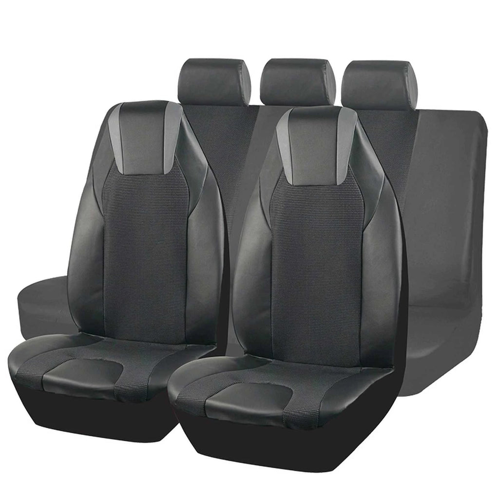AUTOKING High Back Car Seat Covers Leather Seat Covers Universal Size Fit For Most Car SUV Truck Vans Accessories Interior CM World