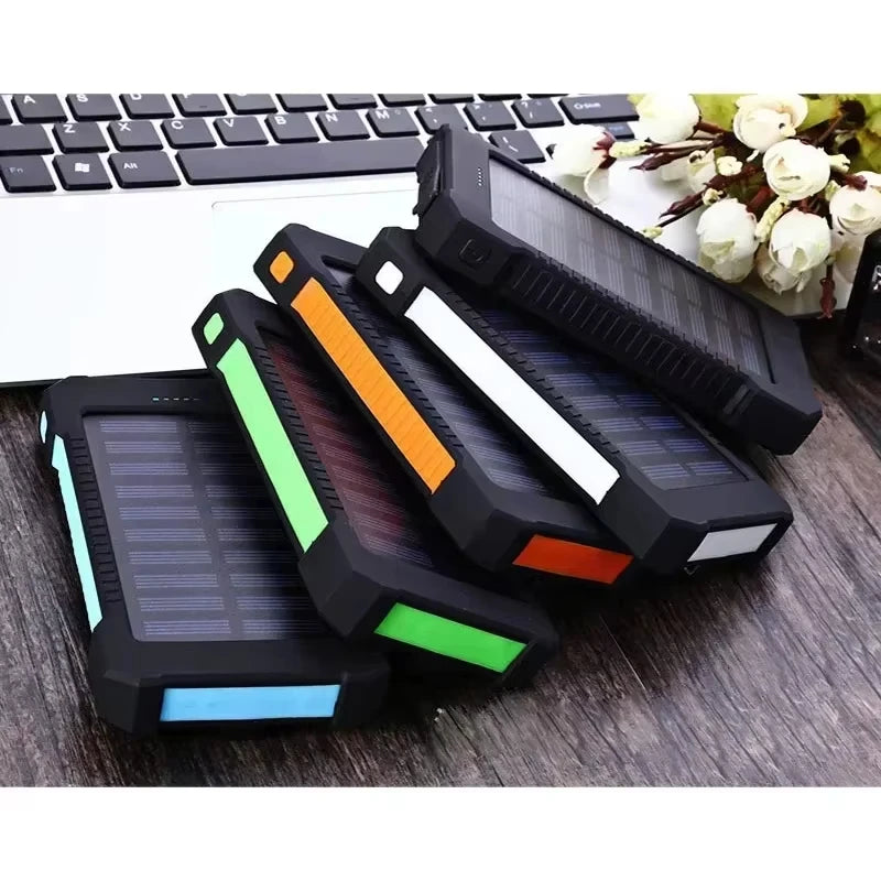 500000mAh Outdoor Solar Power Bank Super Fast Charging Portable External Battery for iPhone Samsung Huawei