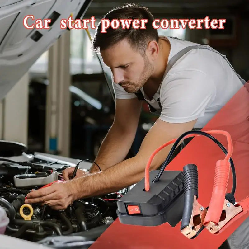 Portable Car Battery Jump Starter Jump Box Lithium Battery Converter - Compact Power Pack for Emergency Vehicle Starting CM World