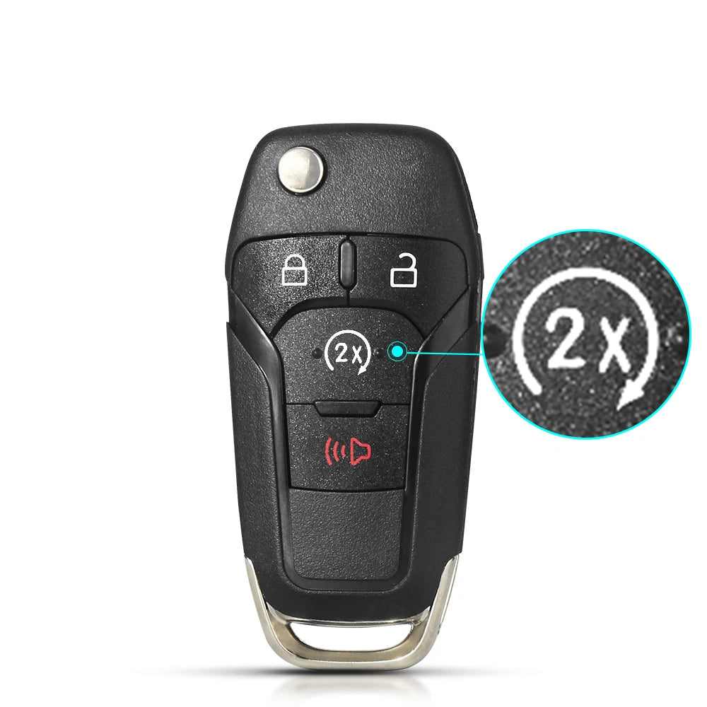 KEYYOU Remote Car Key Shell Case For Ford F150 F250 F350 Explorer Ranger KA Fiesta Mondeo Focus Kuga Escort Fob 2/3/4 Buttons CM World