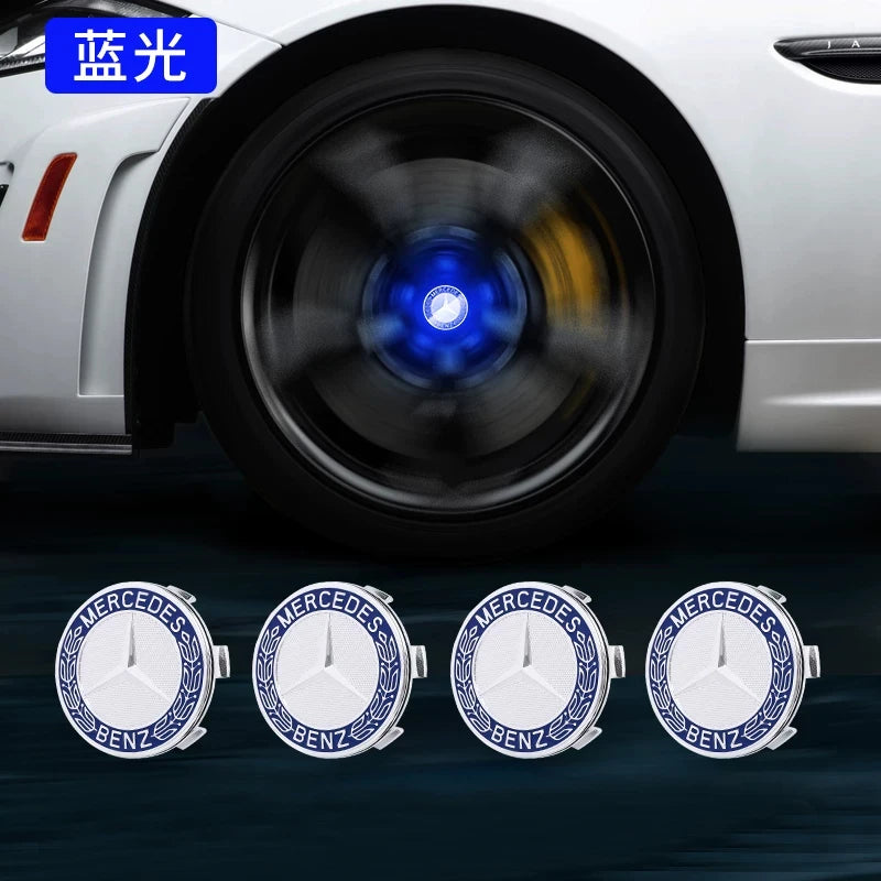 Hub Light Car Floating Illumination Wheel Caps LED Light Center Cover for Mercedes-Benz W177 W205 W206 W213 W214 W216 W222 CM World