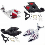 Motorcycle Parts Double Bullet Air Intake Cleaner Kit For Harley Davidson CV Carburetor Delphi V-Twin Fatboy FLSTF CM World